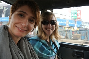 Maria and Tara on our way to Old Dhaka
